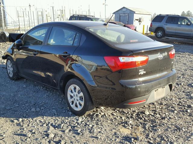 KNADM4A31E6343732 - 2014 KIA RIO LX BLACK photo 3