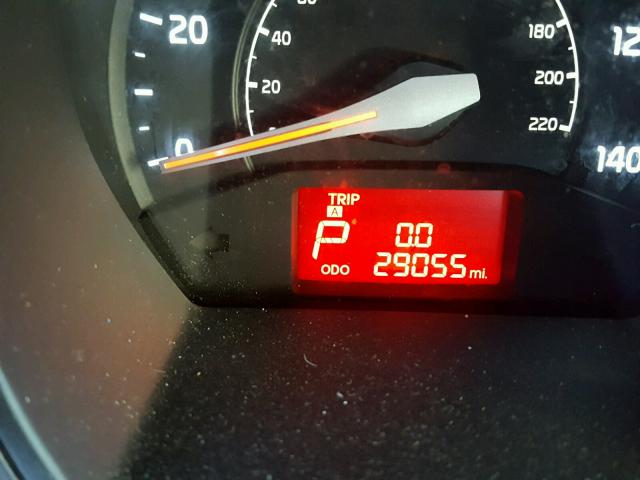 KNADM4A31E6343732 - 2014 KIA RIO LX Սև լուսանկար 8