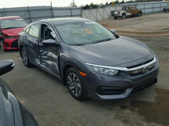 2HGFC2F73JH503974 - 2018 HONDA CIVIC EX ნაცრისფერი ფოტო 1