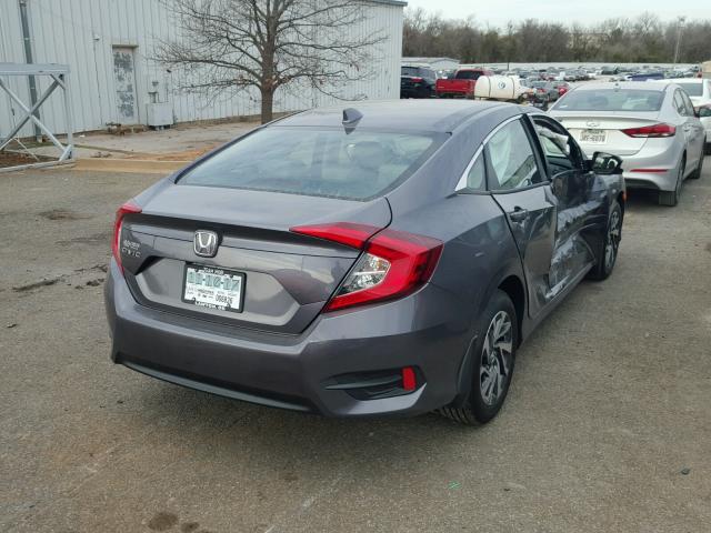 2HGFC2F73JH503974 - 2018 HONDA CIVIC EX GRAY photo 4