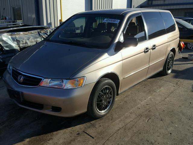 5FNRL18514B094126 - 2004 HONDA ODYSSEY LX GOLD photo 2