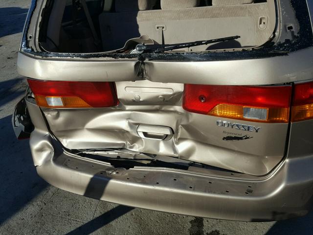 5FNRL18514B094126 - 2004 HONDA ODYSSEY LX GOLD photo 9