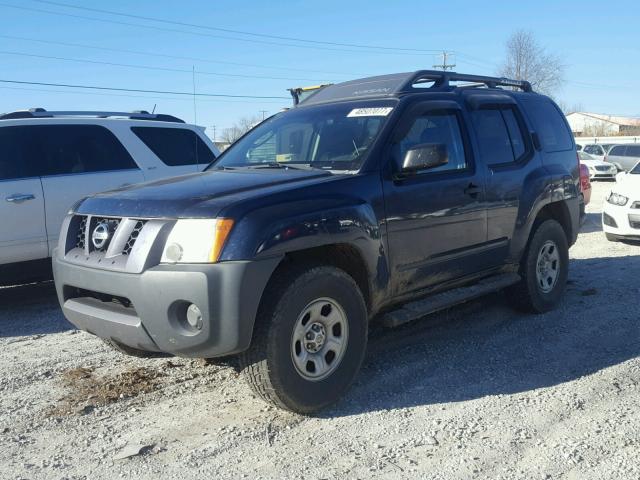 5N1AN08W38C503235 - 2008 NISSAN XTERRA OFF BLUE photo 2