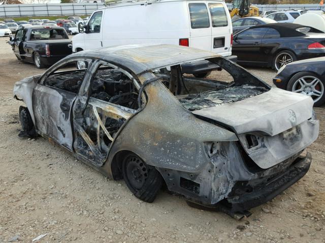 3VW1K7AJ1DM252645 - 2013 VOLKSWAGEN JETTA BASE Այրված լուսանկար 3