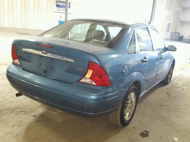 1FAFP3830YW330077 - 2000 FORD FOCUS ZTS BLUE photo 4