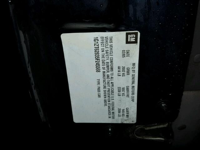 1G1ZT62835F245568 - 2005 CHEVROLET MALIBU MAX BLUE photo 10