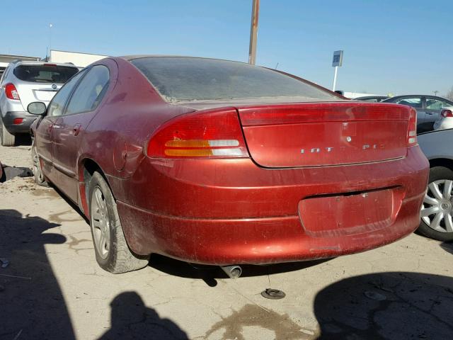 2B3HD56J81H722674 - 2001 DODGE INTREPID E MAROON photo 3