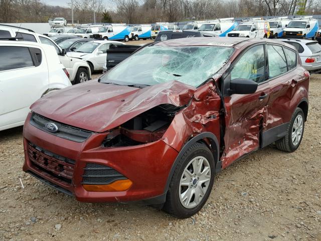 1FMCU0F7XEUE00388 - 2014 FORD ESCAPE S RED photo 2