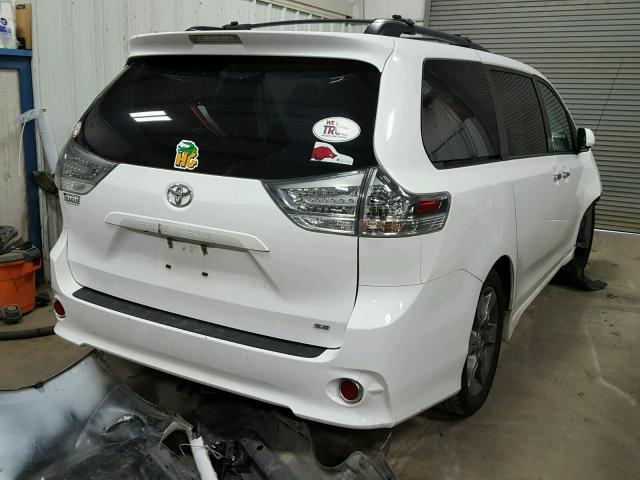 5TDXK3DC4ES511617 - 2014 TOYOTA SIENNA SPO WHITE photo 4