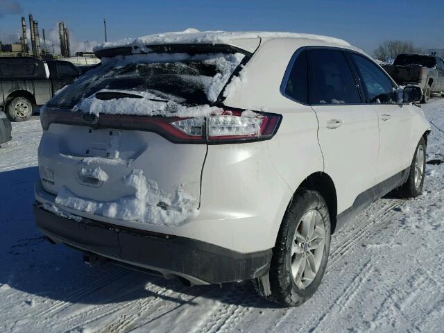 2FMPK4J97GBC54371 - 2016 FORD EDGE SEL WHITE photo 4