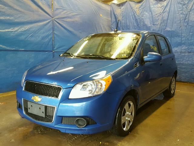 KL1TD6DE6BB140823 - 2011 CHEVROLET AVEO LS BLUE photo 2