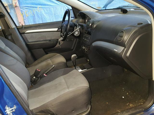KL1TD6DE6BB140823 - 2011 CHEVROLET AVEO LS BLUE photo 5