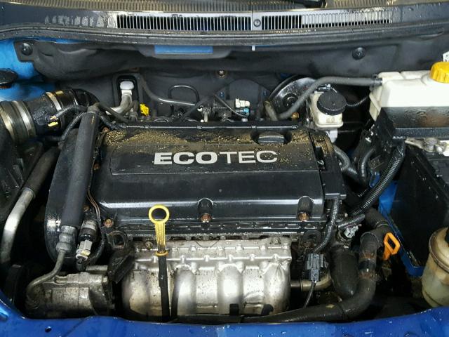 KL1TD6DE6BB140823 - 2011 CHEVROLET AVEO LS BLUE photo 7