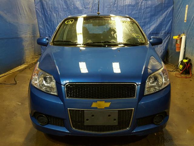 KL1TD6DE6BB140823 - 2011 CHEVROLET AVEO LS BLUE photo 9