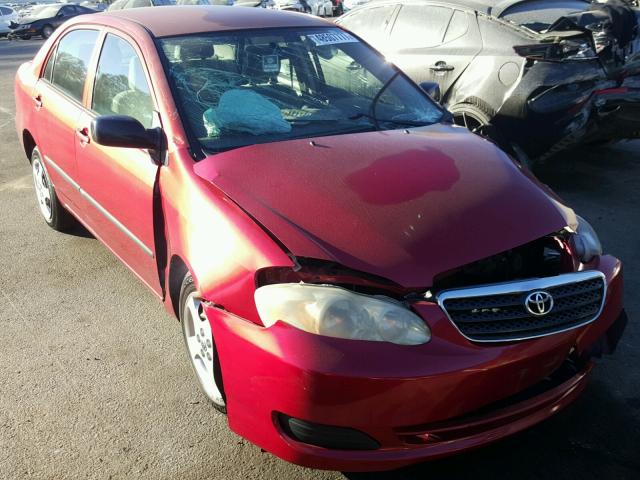 1NXBR32E05Z561545 - 2005 TOYOTA COROLLA CE RED photo 1