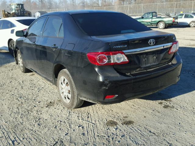 JTDBU4EE5B9159023 - 2011 TOYOTA COROLLA BA BLACK photo 3