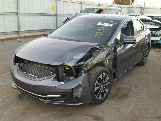 19XFB2F80FE064441 - 2015 HONDA CIVIC EX გრაფიტი ფოტო 2