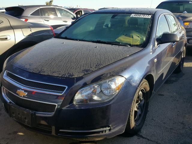 1G1ZG57B684221073 - 2008 CHEVROLET MALIBU LS BLUE photo 2