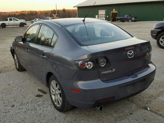 JM1BK32G071770251 - 2007 MAZDA 3 I GRAY photo 3