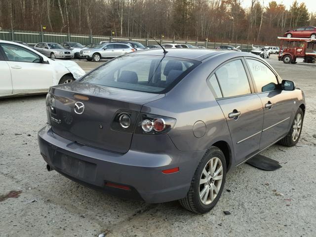 JM1BK32G071770251 - 2007 MAZDA 3 I GRAY photo 4