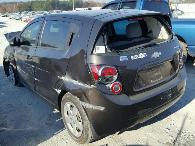 1G1JA6SHXE4159012 - 2014 CHEVROLET SONIC LS BLACK photo 3