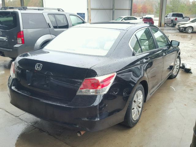 1HGCP26319A201663 - 2009 HONDA ACCORD LX BLACK photo 4