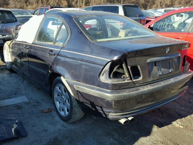 WBAAV33411EE79541 - 2001 BMW 325 I BLUE photo 3