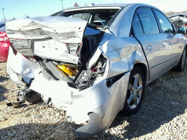 5NPEU46F17H267528 - 2007 HYUNDAI SONATA SE SILVER photo 9