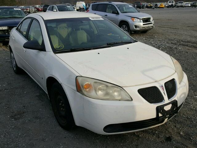 1G2ZF55B764176109 - 2006 PONTIAC G6 SE WHITE photo 1