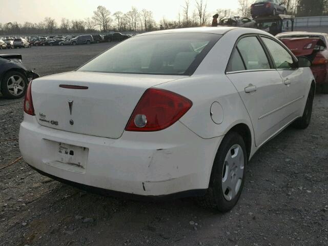 1G2ZF55B764176109 - 2006 PONTIAC G6 SE WHITE photo 4