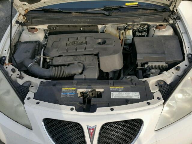 1G2ZF55B764176109 - 2006 PONTIAC G6 SE WHITE photo 7