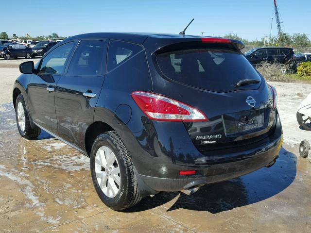 JN8AZ1MU7DW200782 - 2013 NISSAN MURANO S BLACK photo 3