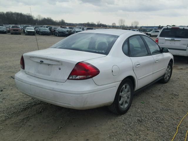 1FAFP56U47A204629 - 2007 FORD TAURUS SEL WHITE photo 4