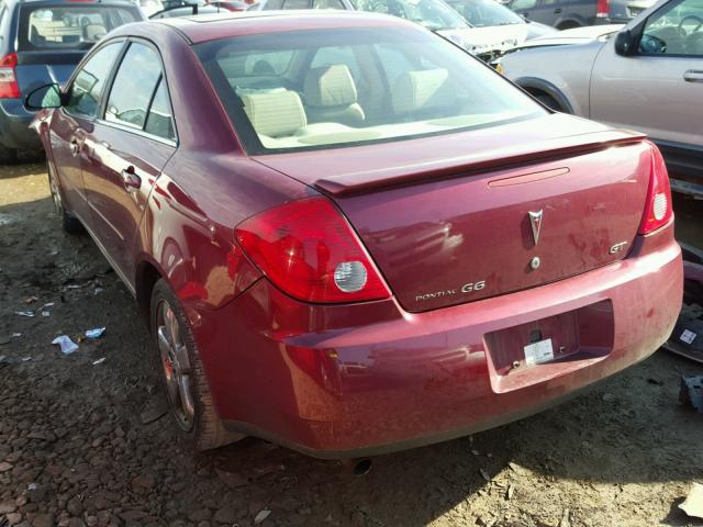 1G2ZH528X54159094 - 2005 PONTIAC G6 GT BURGUNDY photo 3