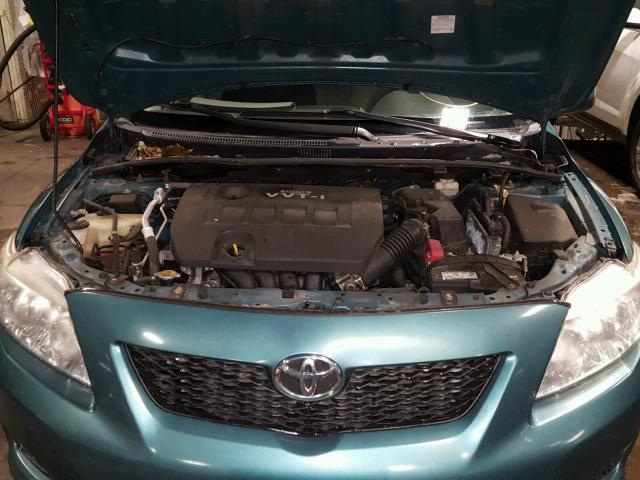 2T1BU4EEXAC426486 - 2010 TOYOTA COROLLA BA GREEN photo 7