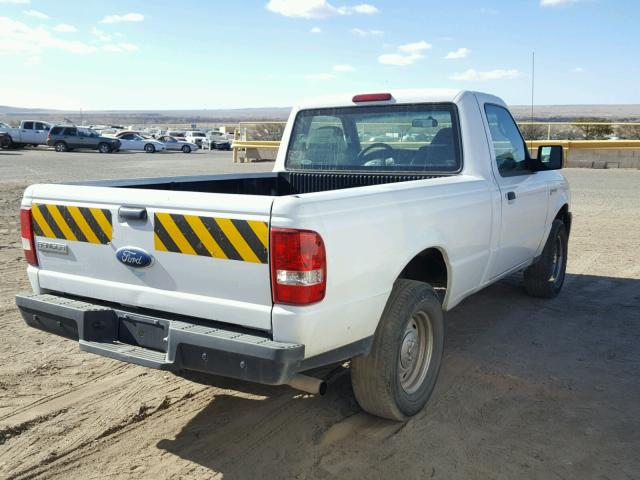 1FTYR10D48PB12966 - 2008 FORD RANGER WHITE photo 4