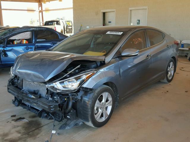 KMHDH4AEXGU592520 - 2016 HYUNDAI ELANTRA SE GRAY photo 2