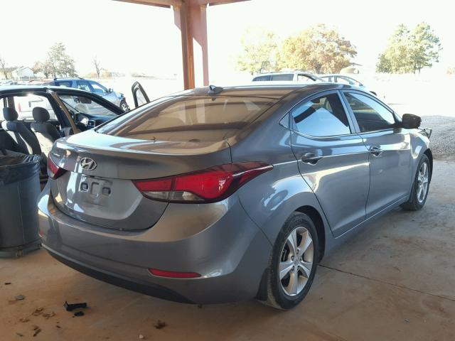 KMHDH4AEXGU592520 - 2016 HYUNDAI ELANTRA SE GRAY photo 4