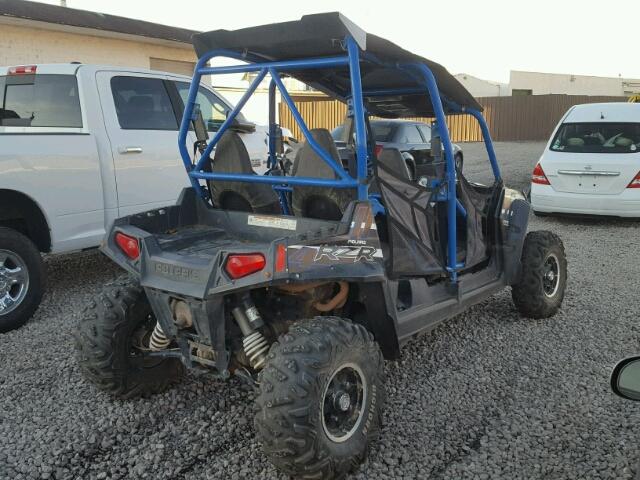 4XAXE7EA1EF270585 - 2014 POLARIS RZR 4 800 BLUE photo 4