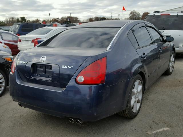 1N4BA41E45C878386 - 2005 NISSAN MAXIMA SE BLUE photo 4