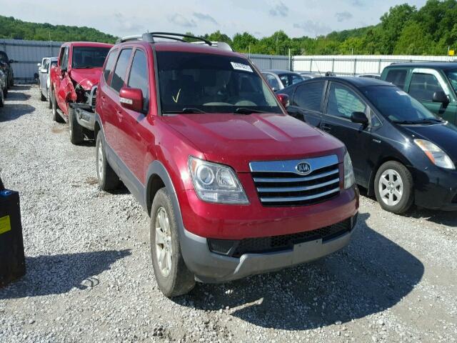 KNDJJ741295022191 - 2009 KIA BORREGO LX MAROON photo 1