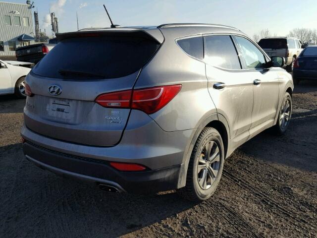 5XYZUDLB0FG269375 - 2015 HYUNDAI SANTA FE S GRAY photo 4