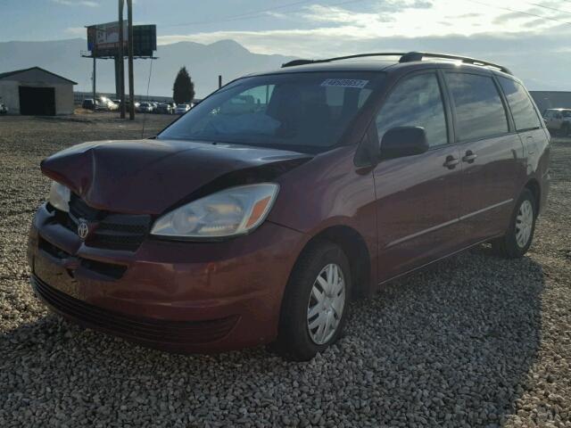 5TDZA23C24S173916 - 2004 TOYOTA SIENNA CE MAROON photo 2