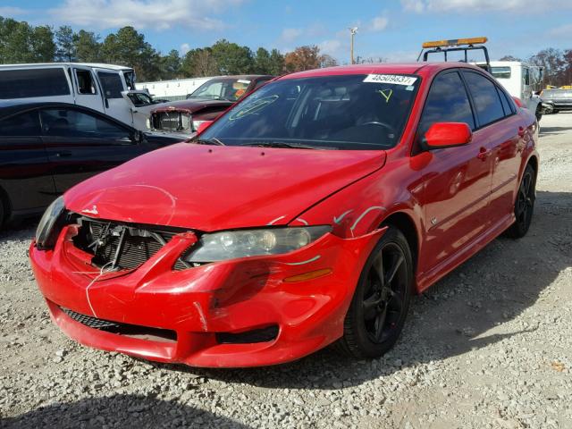 1YVHP84D355M19720 - 2005 MAZDA 6 S RED photo 2