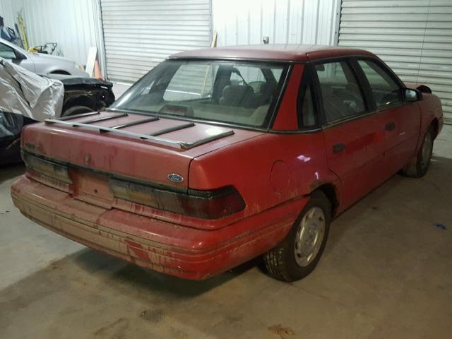 2FAPP36X3NB208871 - 1992 FORD TEMPO GL RED photo 4