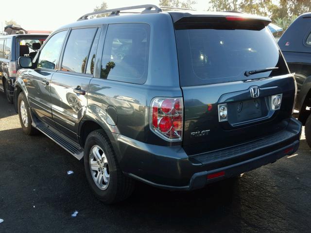 5FNYF281X6B030093 - 2006 HONDA PILOT LX BLUE photo 3