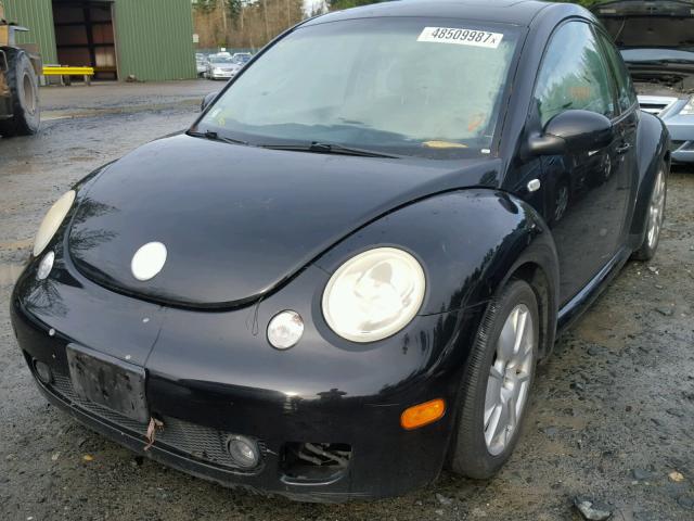 3VWFE21C33M421502 - 2003 VOLKSWAGEN NEW BEETLE BLACK photo 2