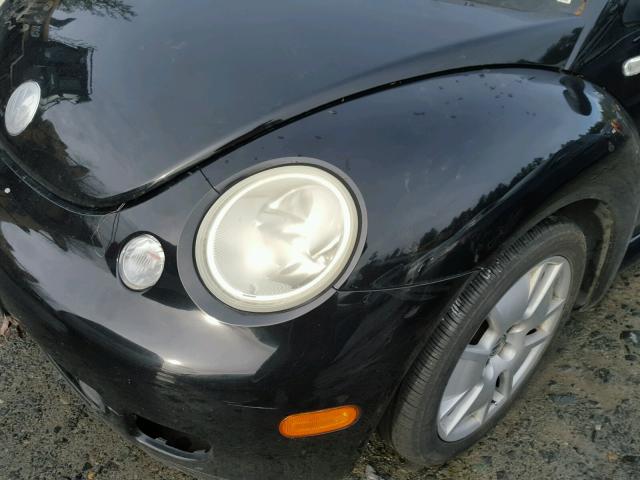 3VWFE21C33M421502 - 2003 VOLKSWAGEN NEW BEETLE BLACK photo 9