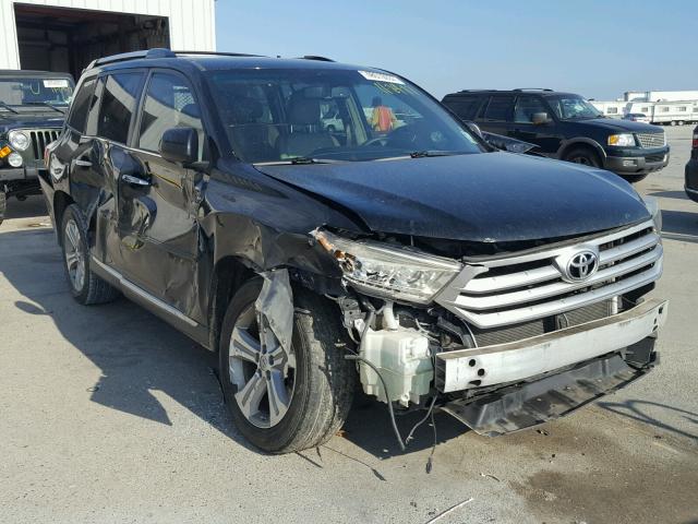 5TDYK3EH3DS117085 - 2013 TOYOTA HIGHLANDER BLACK photo 1