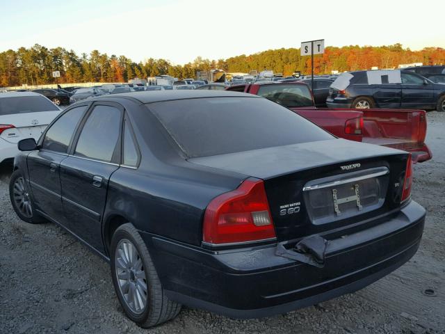 YV1TS91Z941354618 - 2004 VOLVO S80 T6 BLACK photo 3